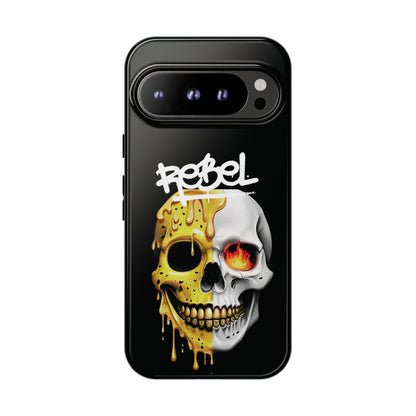 Rebel Skull Phone Case - Black