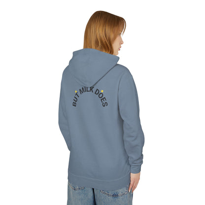 "Karma has no expiration date" Hooded Sweatshirt, Front and back design