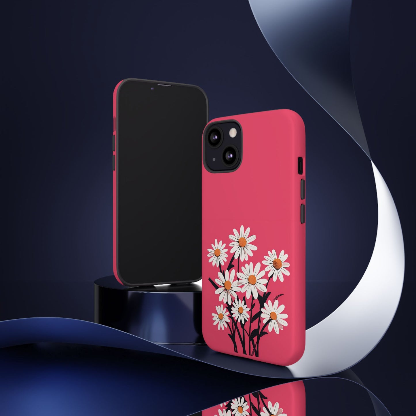 Daisy Flower Phone Case - Vibrant Pink Daisy Design