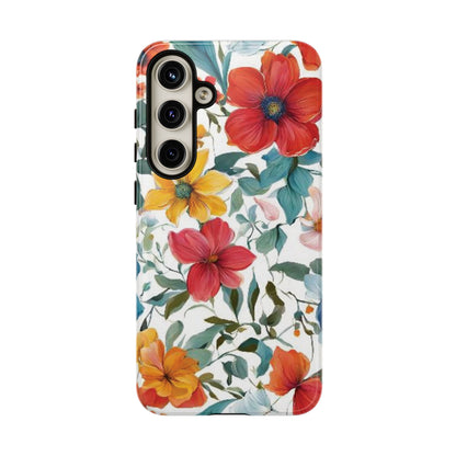 Floral Phone Cases for  iPhone, Samsung Galaxy, and Google Pixel devices - Double layers for extra durability and protection