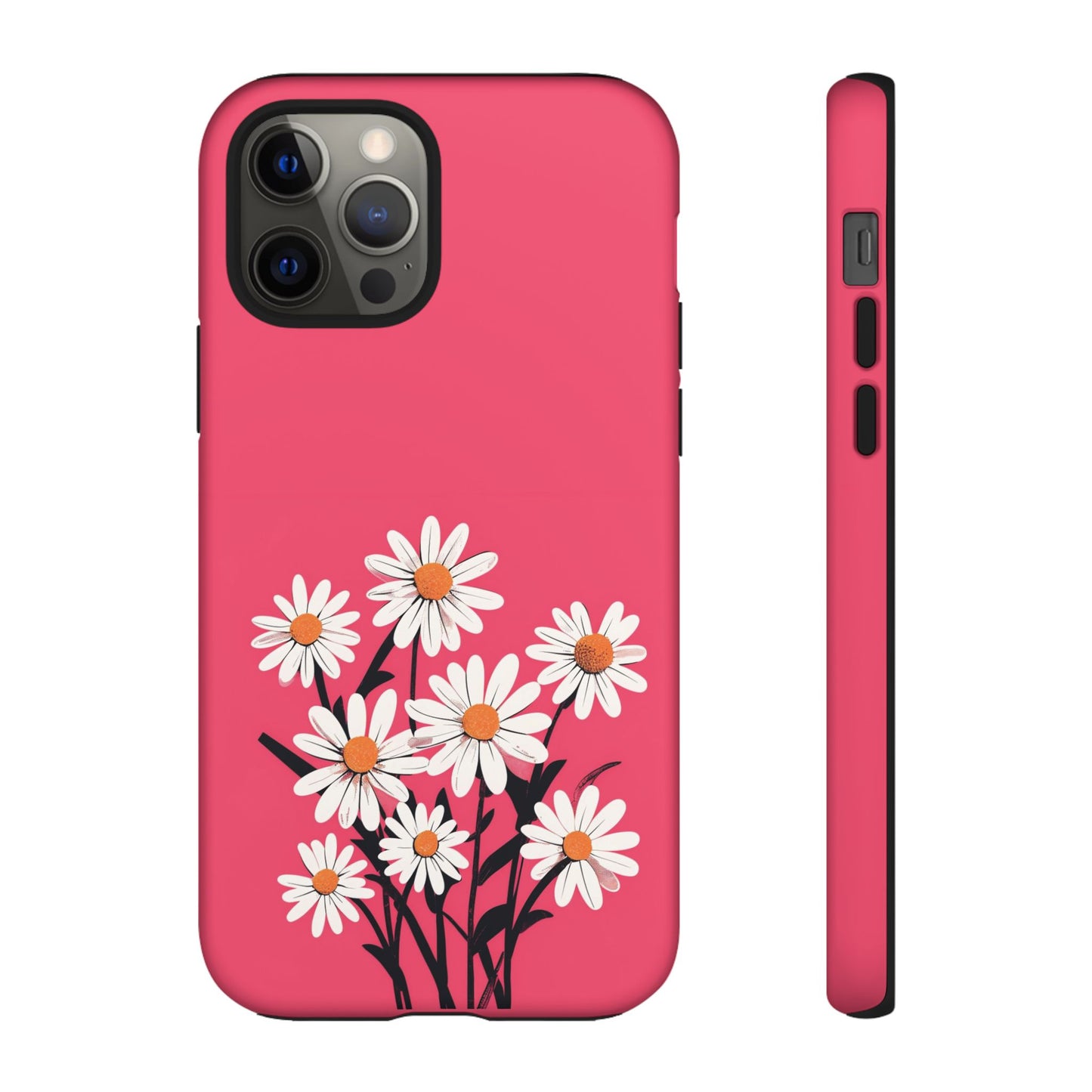 Daisy Flower Phone Case - Vibrant Pink Daisy Design