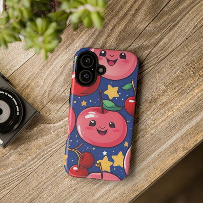 "Cute Cherry In The Sky" Phone Case, Tough Cases - iPhone, Samsung Galaxy, and Google Pixel