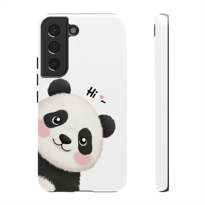 "Hi Cute Panda" Phone Case for iPhone, Samsung Galaxy, and Google Pixel devices