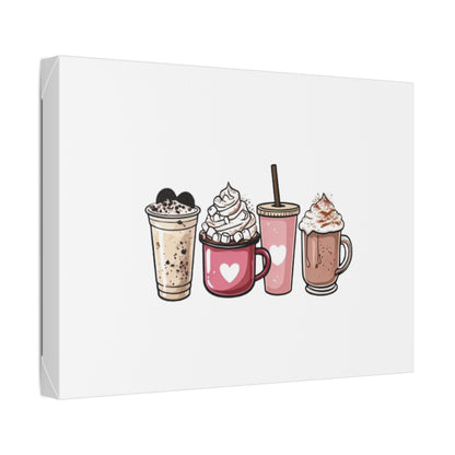 "Coffee Love" Classic Stretched Canvas. With 20 different sizes to choose