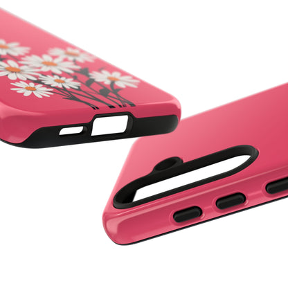 Daisy Flower Phone Case - Vibrant Pink Daisy Design