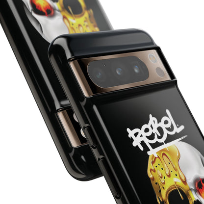 Rebel Skull Phone Case - Black