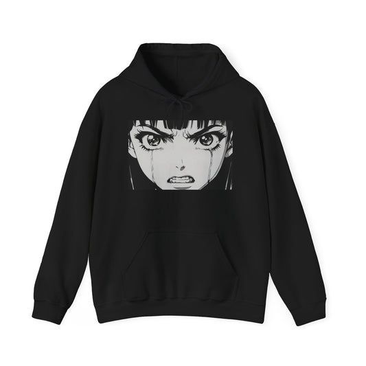 "Rage Eyes" Anime Hooded Sweatshirt - Unisex Heavy Blend™