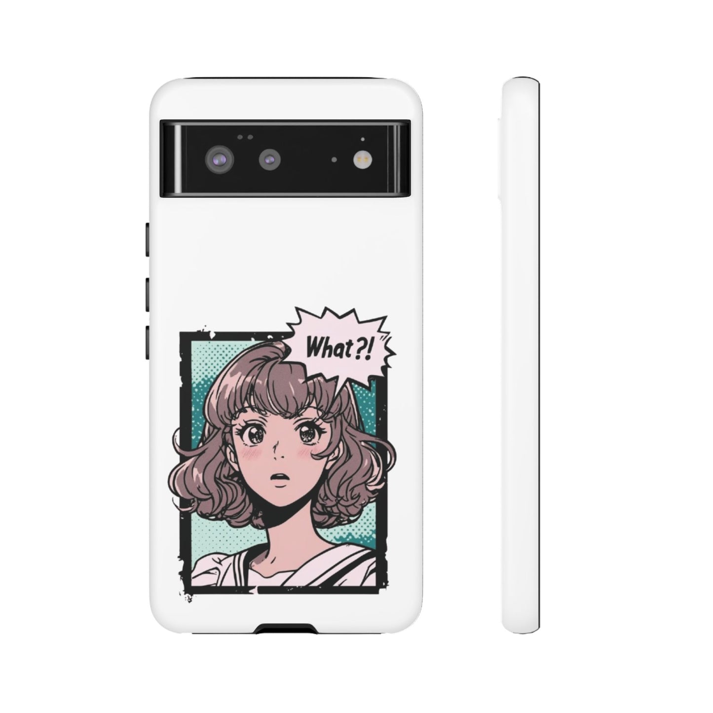 "What?!" Anime Phone Caes - Durable, Tough Cases - iPhone, Samsung Galaxy, and Google Pixel