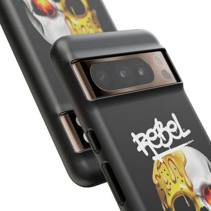 Rebel Skull Phone Case - Black