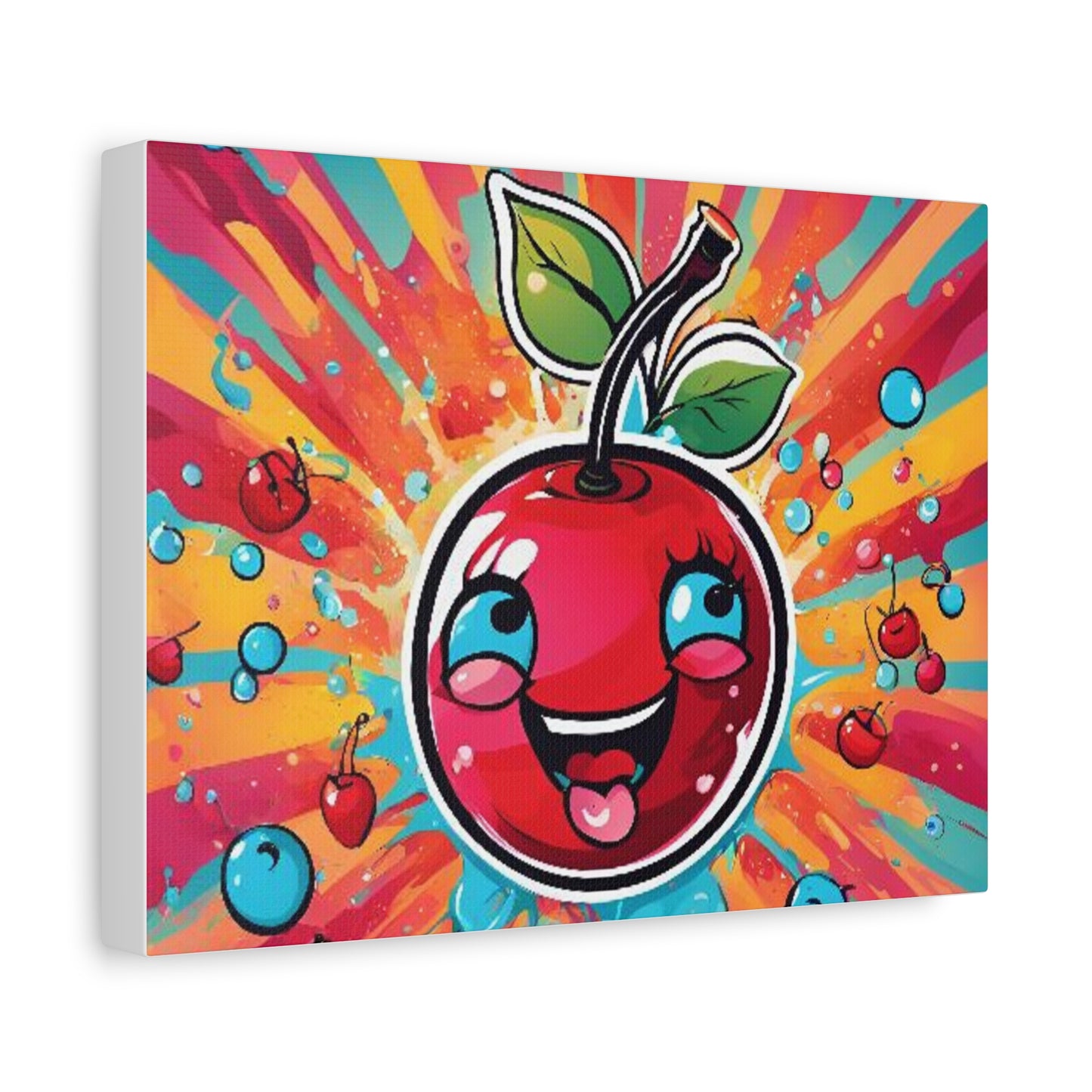 Cherry, Colorful, Wall decor, Matte Canvas, Stretched, 1.25"