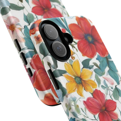 Floral Phone Cases for  iPhone, Samsung Galaxy, and Google Pixel devices - Double layers for extra durability and protection