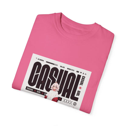 "Casual Girl", Women's and Men's Anime T-shirt