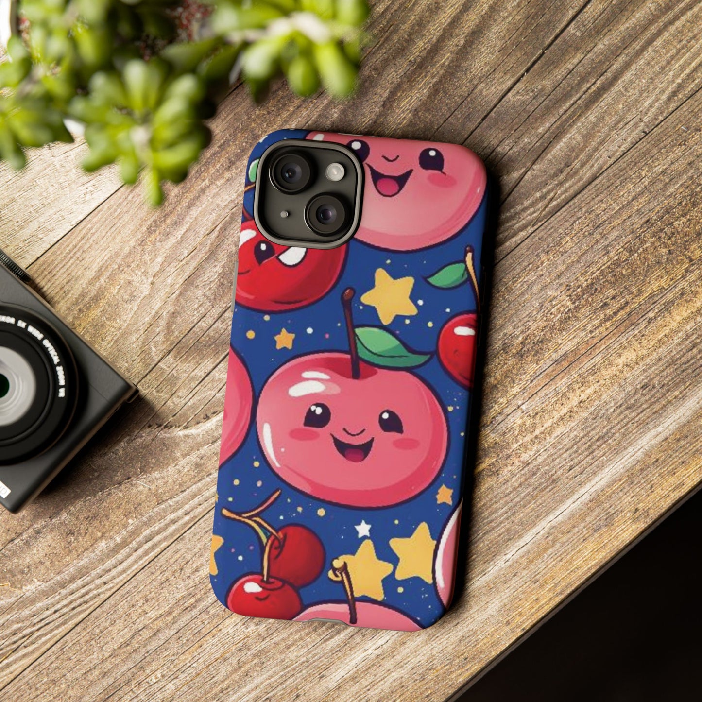 "Cute Cherry In The Sky" Phone Case, Tough Cases - iPhone, Samsung Galaxy, and Google Pixel