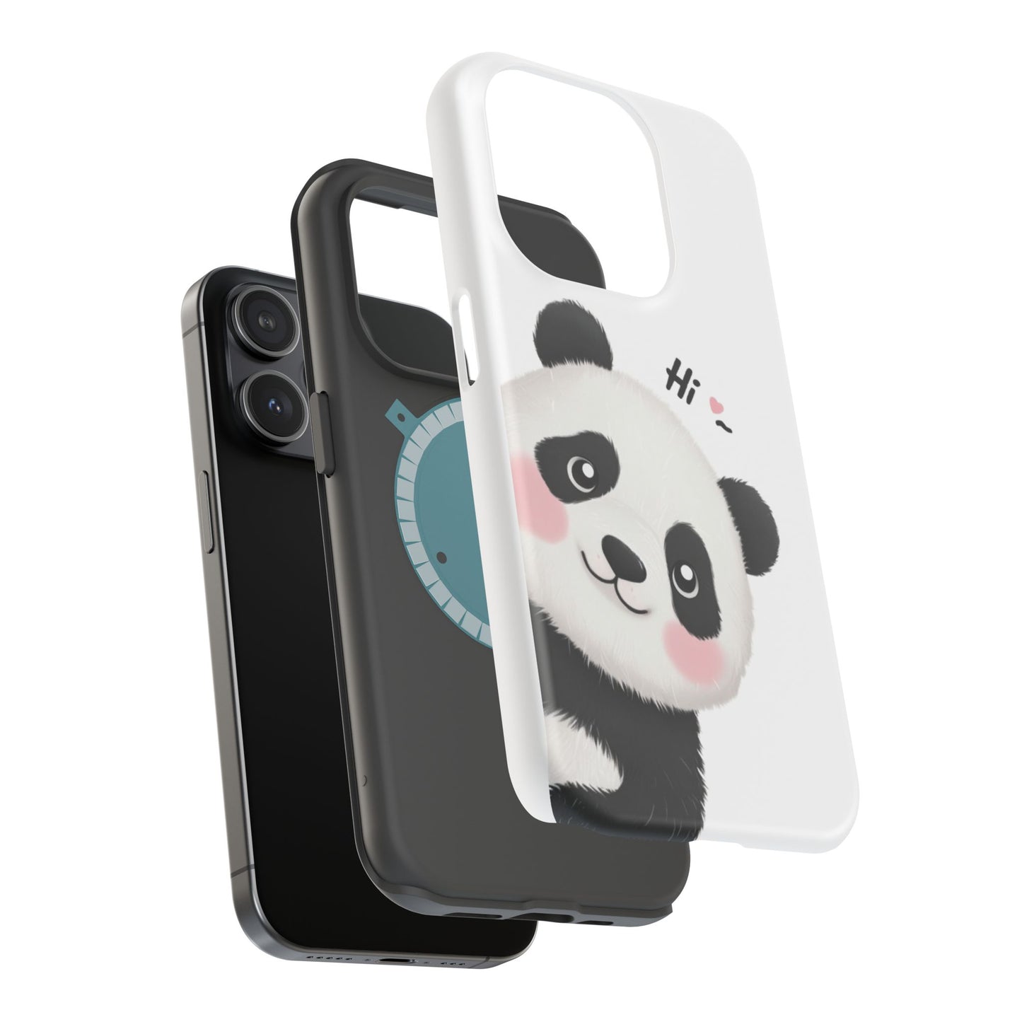 "Cute Panda" Magnetic Phone Cases for iPhones