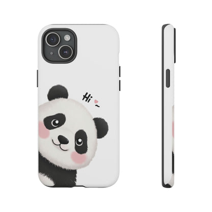 "Hi Cute Panda" Phone Case for iPhone, Samsung Galaxy, and Google Pixel devices