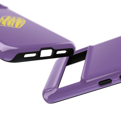 Yellow Heart, Purple Phone Case