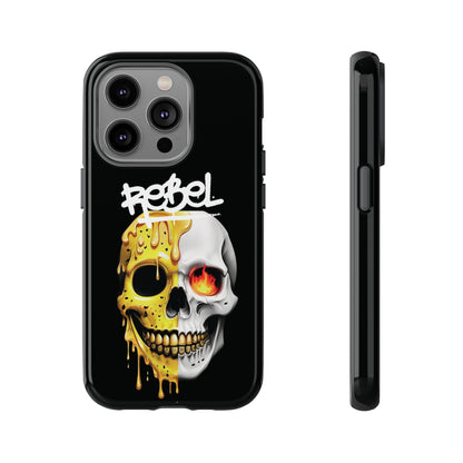 Rebel Skull Phone Case - Black