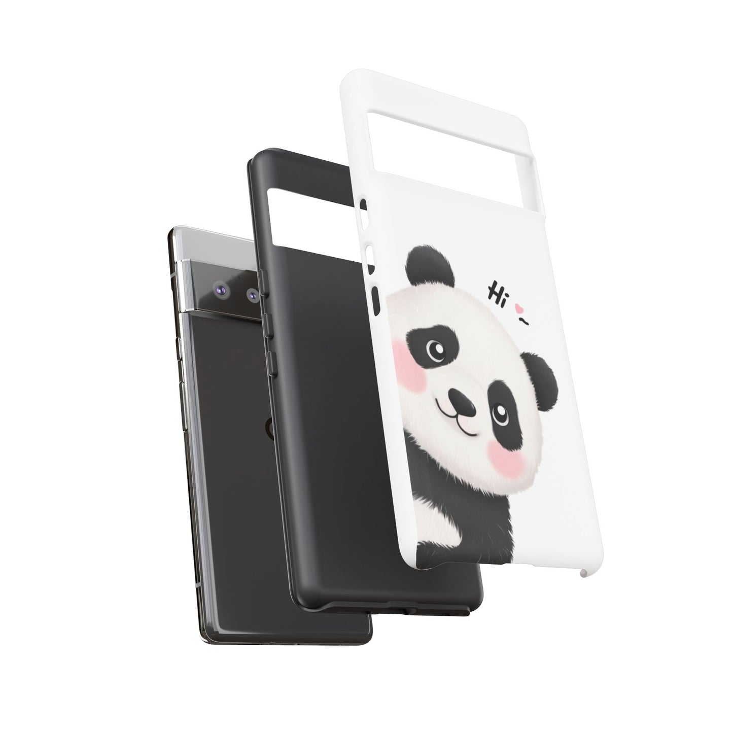 "Hi Cute Panda" Phone Case for iPhone, Samsung Galaxy, and Google Pixel devices