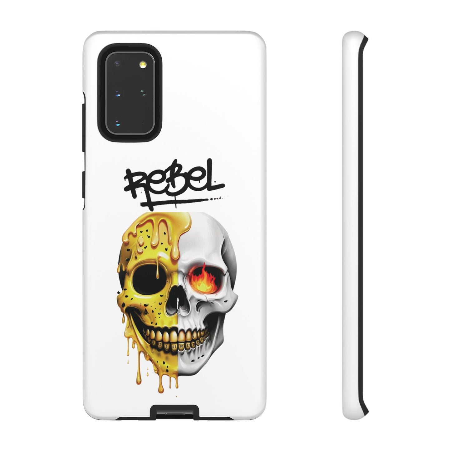 Rebel Skull Phone Case - White