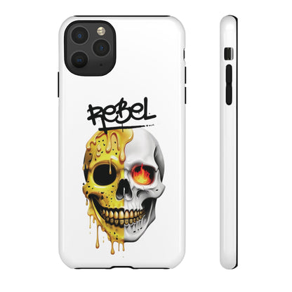 Rebel Skull Phone Case - White