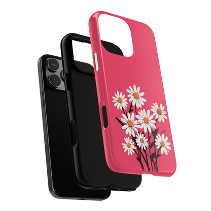 Daisy Flower Phone Case - Vibrant Pink Daisy Design