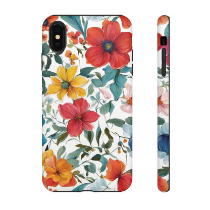 Floral Phone Cases for  iPhone, Samsung Galaxy, and Google Pixel devices - Double layers for extra durability and protection