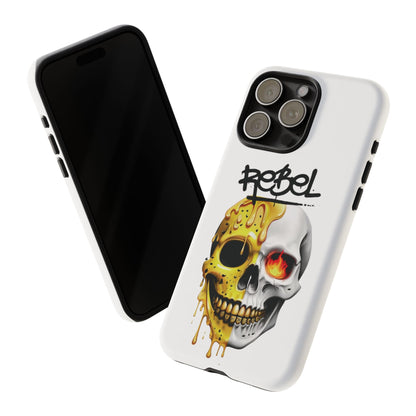 Rebel Skull Phone Case - White