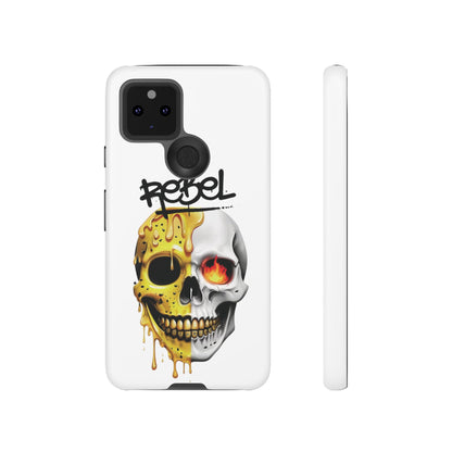 Rebel Skull Phone Case - White