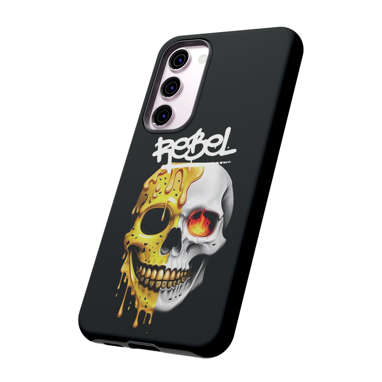 Rebel Skull Phone Case - Black