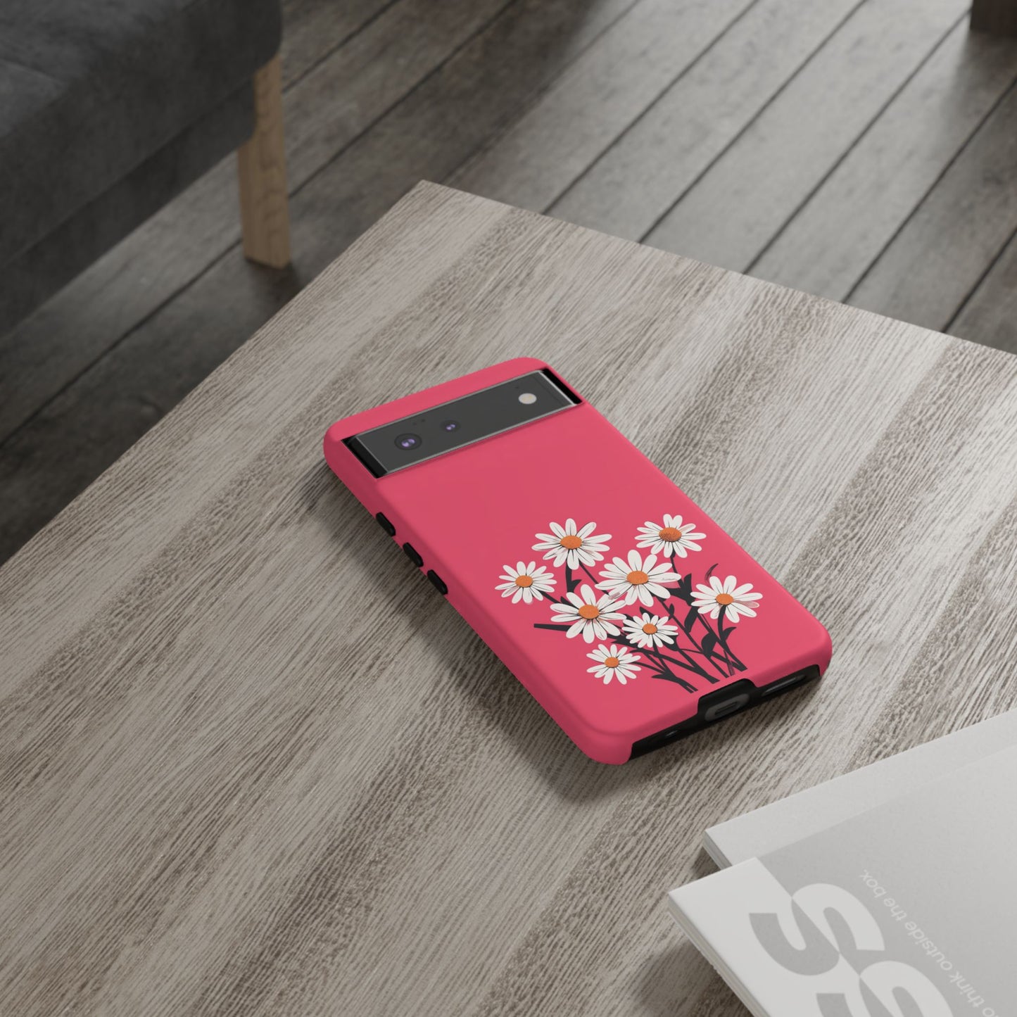 Daisy Flower Phone Case - Vibrant Pink Daisy Design