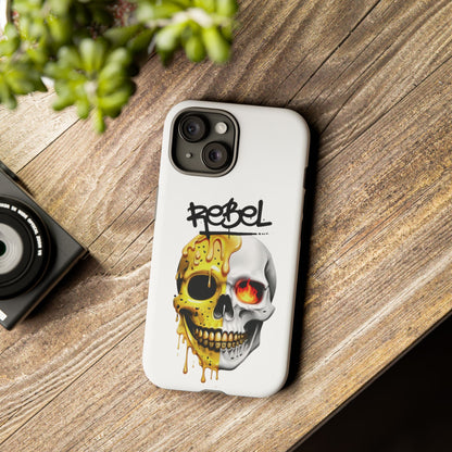 Rebel Skull Phone Case - White