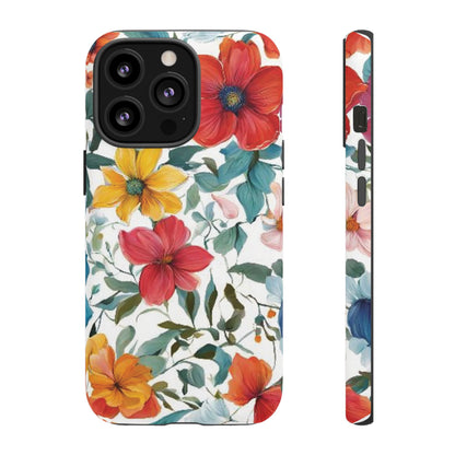 Floral Phone Cases for  iPhone, Samsung Galaxy, and Google Pixel devices - Double layers for extra durability and protection