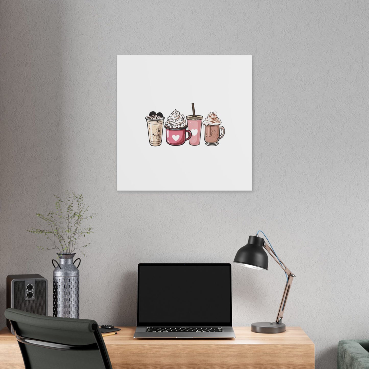 "Coffee Love" Classic Stretched Canvas. With 20 different sizes to choose