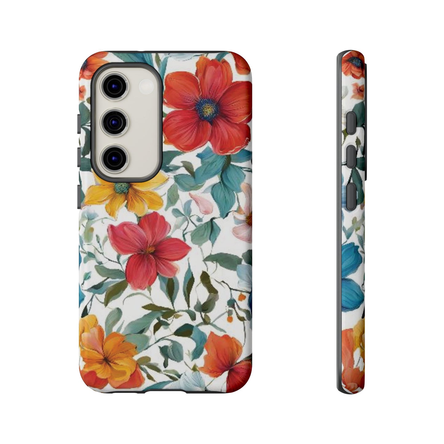 Floral Phone Cases for  iPhone, Samsung Galaxy, and Google Pixel devices - Double layers for extra durability and protection