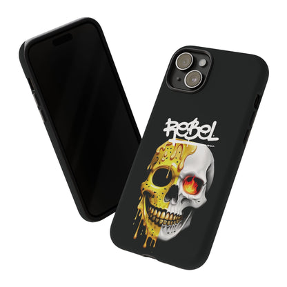 Rebel Skull Phone Case - Black