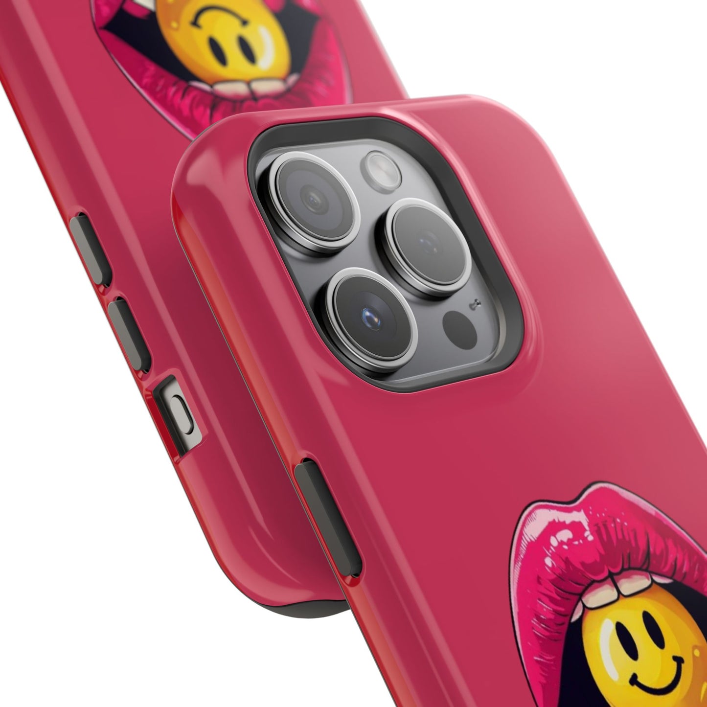 Lips & A Smiley Face Lollipop Magnetic Phone Case