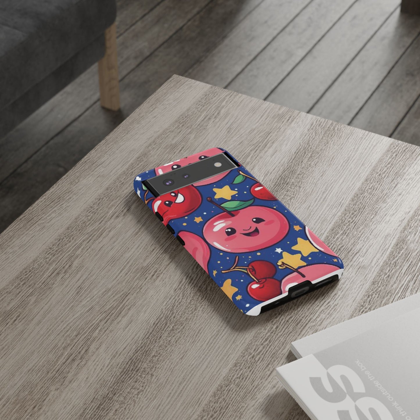 "Cute Cherry In The Sky" Phone Case, Tough Cases - iPhone, Samsung Galaxy, and Google Pixel