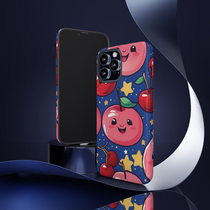 "Cute Cherry In The Sky" Phone Case, Tough Cases - iPhone, Samsung Galaxy, and Google Pixel