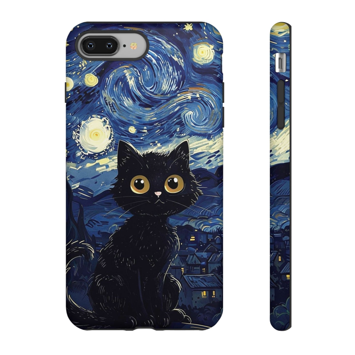 Cat under the stars, cute phone cases, Extra durable, Tough Cases, Pick your size