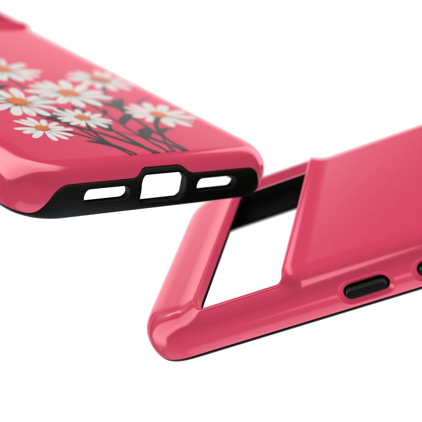 Daisy Flower Phone Case - Vibrant Pink Daisy Design