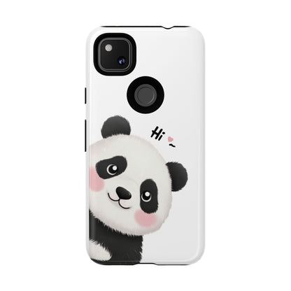 "Hi Cute Panda" Phone Case for iPhone, Samsung Galaxy, and Google Pixel devices