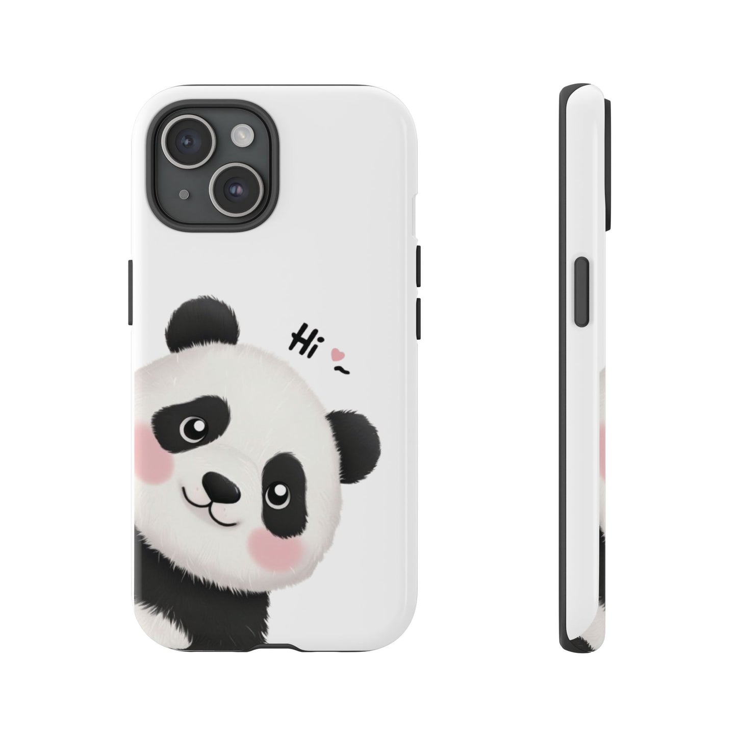 "Hi Cute Panda" Phone Case for iPhone, Samsung Galaxy, and Google Pixel devices