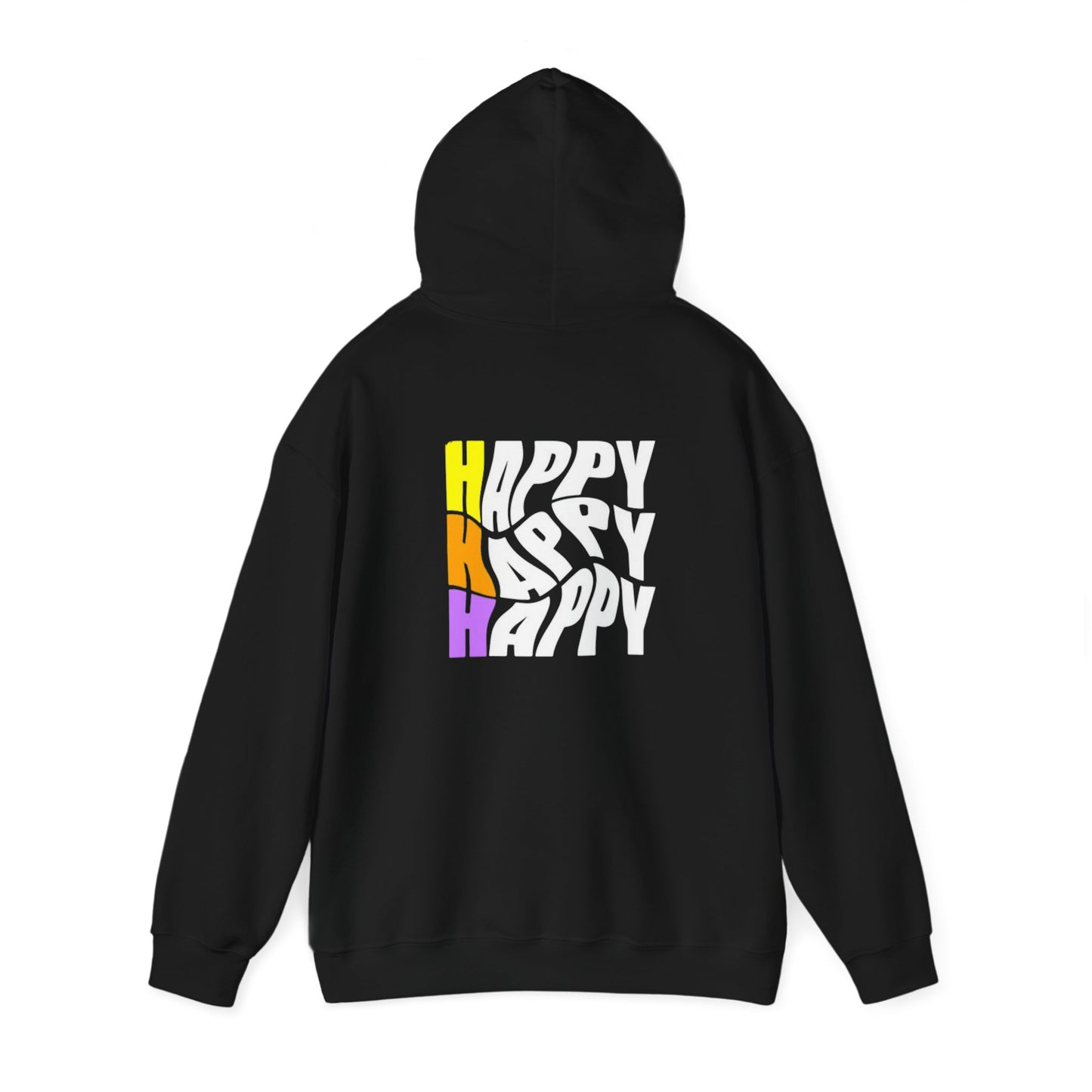 Happy Vibes Hoodie - Front And Back Design