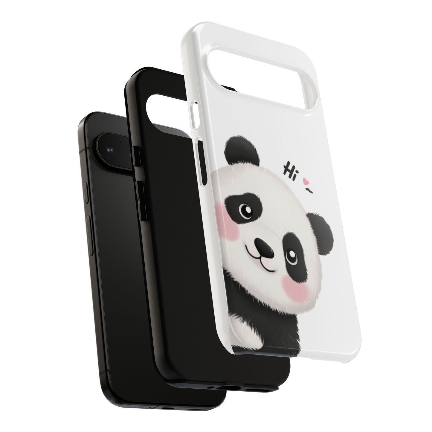 "Hi Cute Panda" Phone Case for iPhone, Samsung Galaxy, and Google Pixel devices