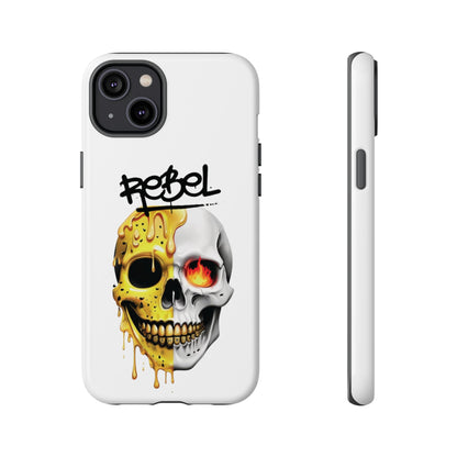 Rebel Skull Phone Case - White