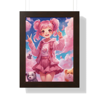 Anime, Cute girl Picture and Frame Vertical Poster