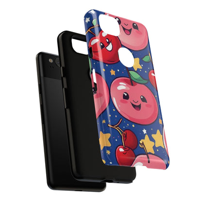 "Cute Cherry In The Sky" Phone Case, Tough Cases - iPhone, Samsung Galaxy, and Google Pixel