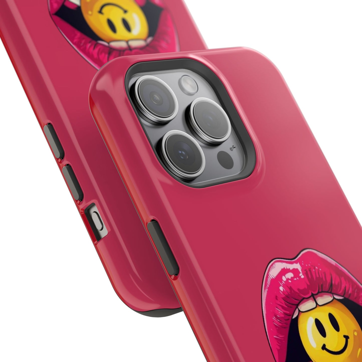 Lips & A Smiley Face Lollipop Magnetic Phone Case