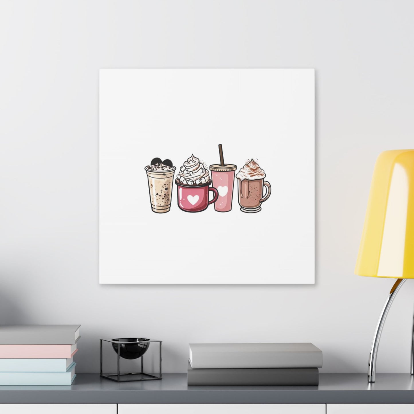 "Coffee Love" Classic Stretched Canvas. With 20 different sizes to choose