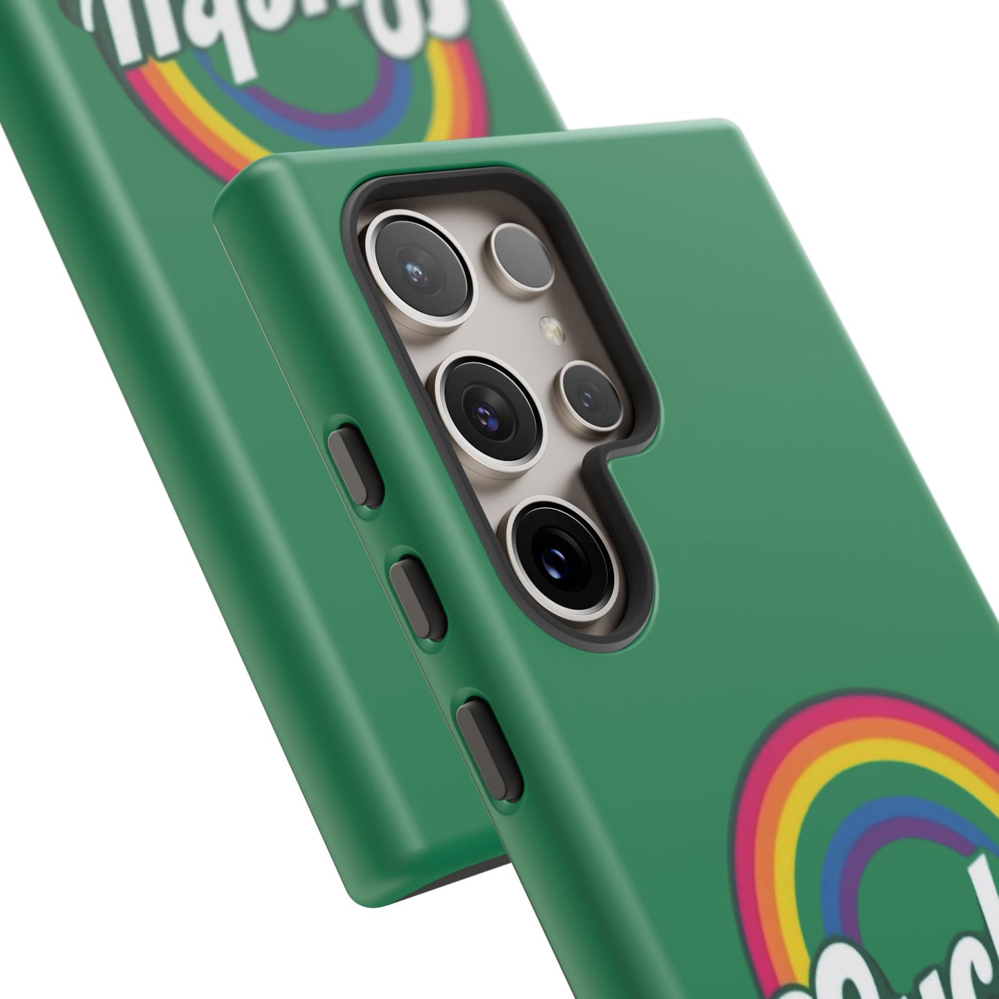 Lucky Rainbow Tough Phone Cases, iPhone, Samsung Galaxy, Google Pixel, Choose any phone model